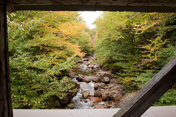 River from Sentinel Pine Bridge, Franconia Notch, NH